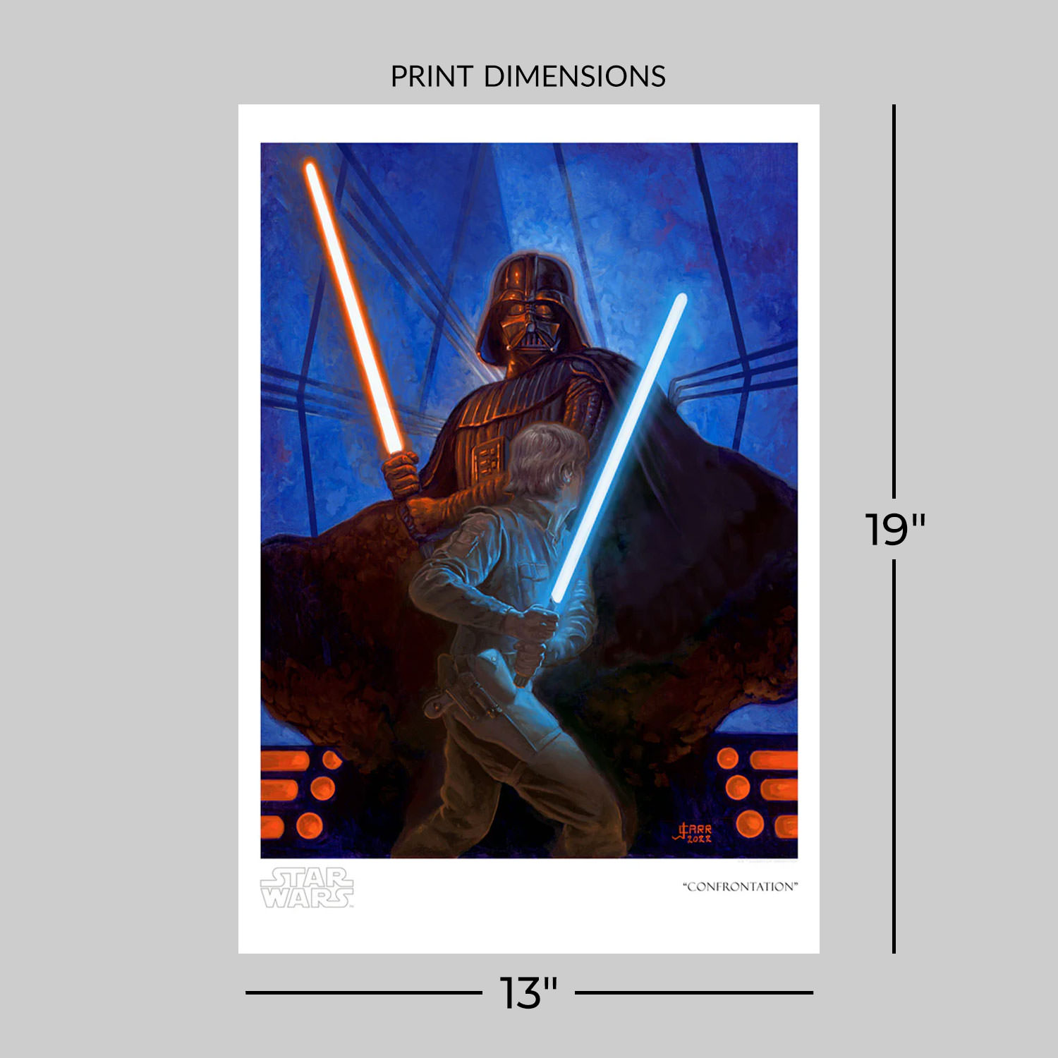 Star Wars Confrontation Art Print  View 2