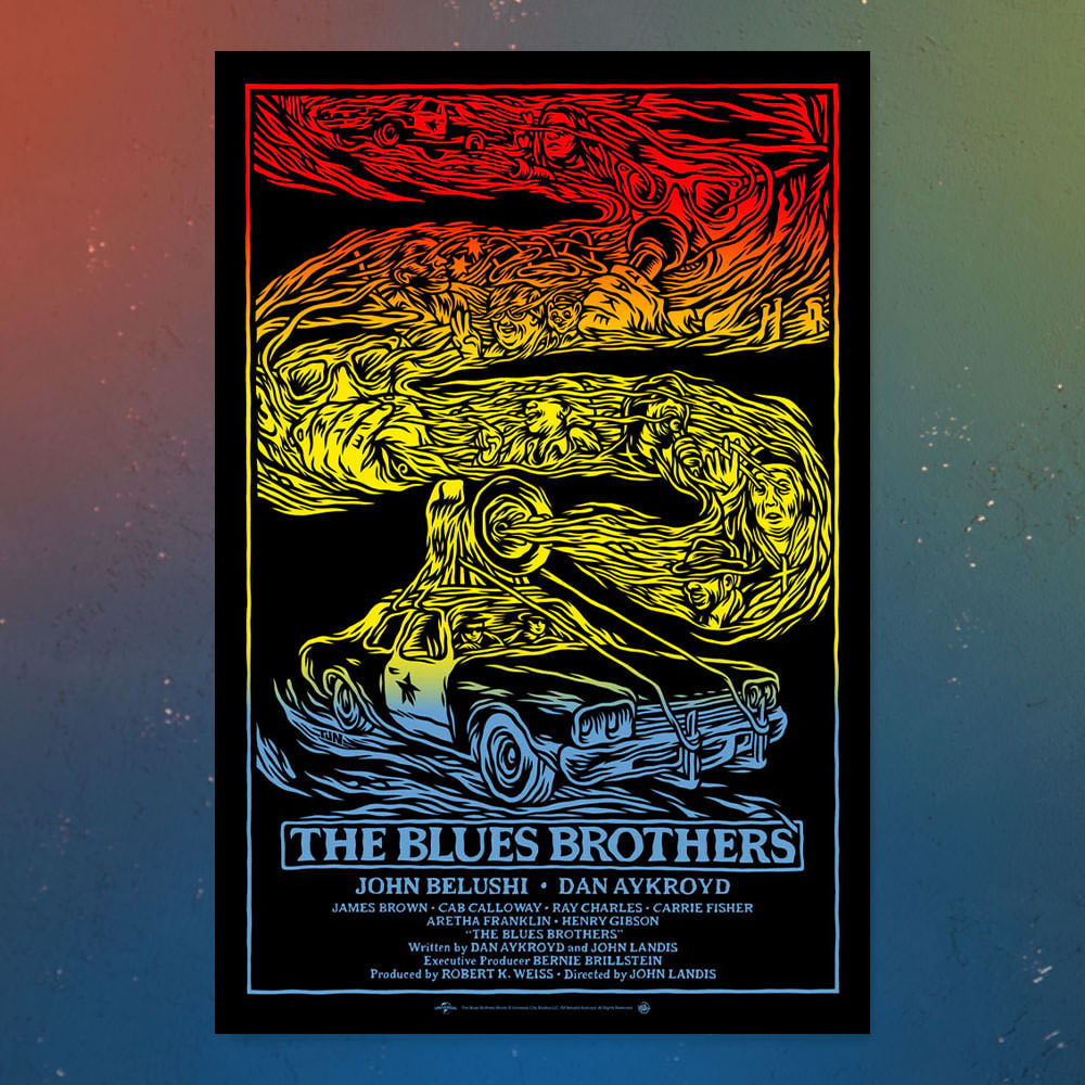 The Blues Brothers The Blues Brothers Screenprint Movie Poster  View 1
