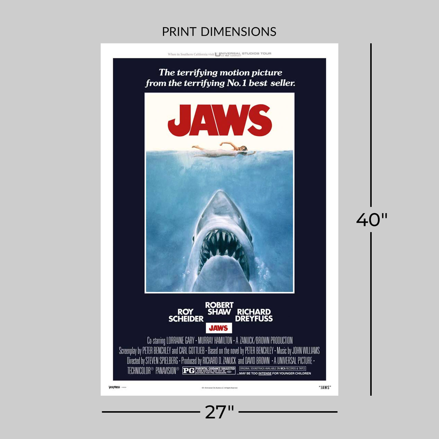 Jaws Jaws by Roger Kastel (One Sheet) Movie Poster  View 2