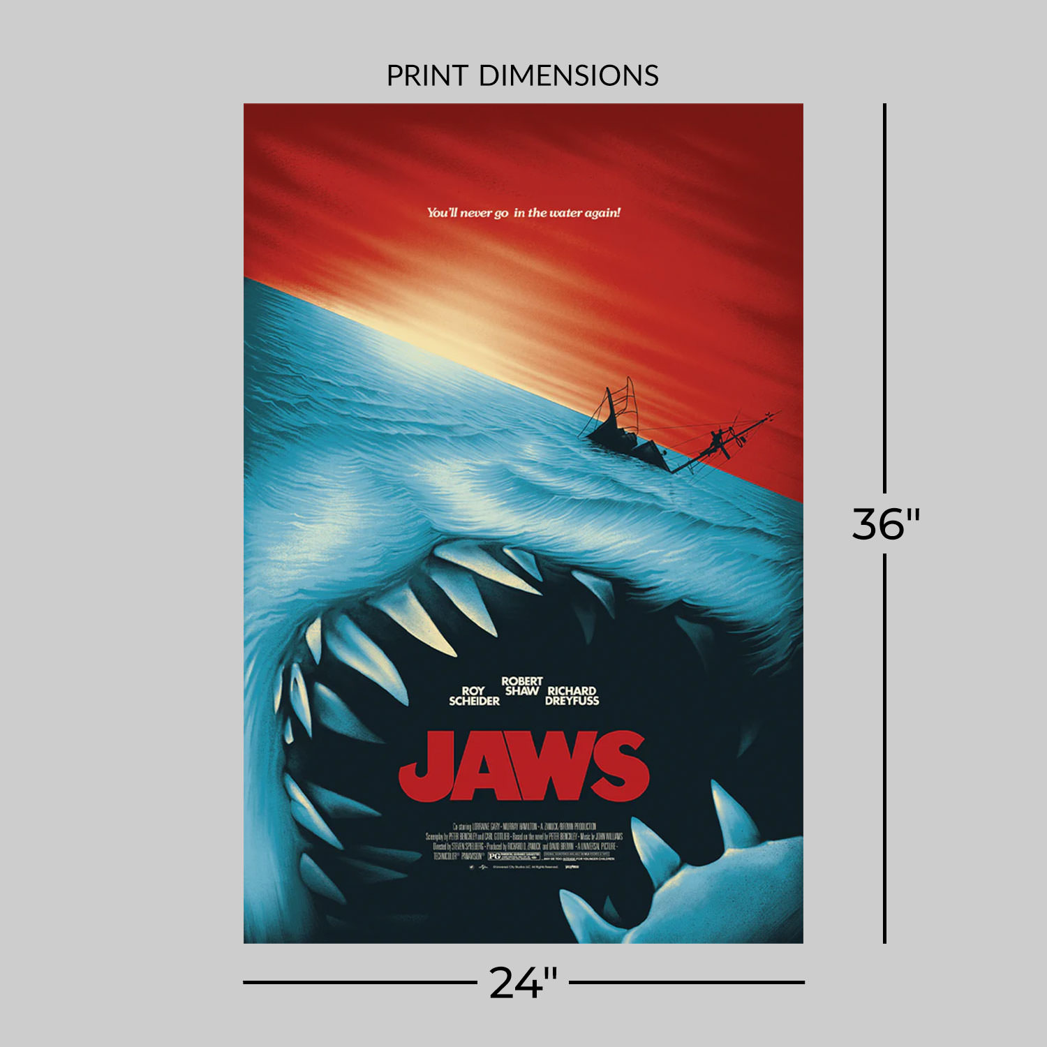 Jaws Jaws by Benedict Woodhead Movie Poster  View 2