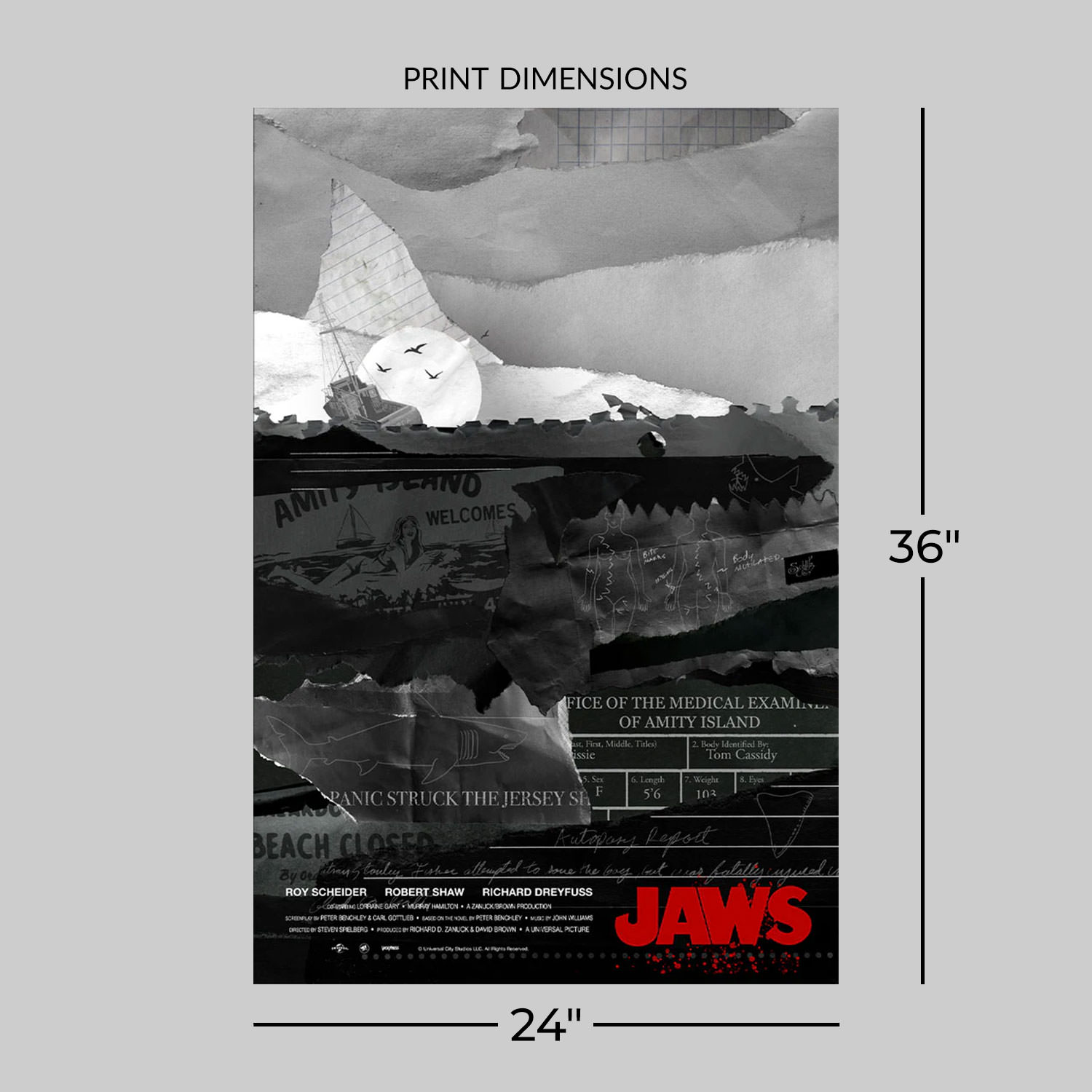 Jaws Jaws by Danny Schlitz Movie Poster  View 2