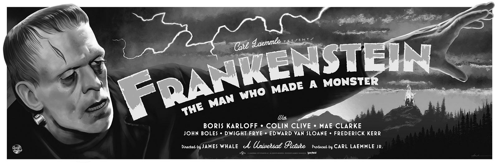 Universal Monsters Universal Monsters: Frankenstein Variant Movie Poster  View 3