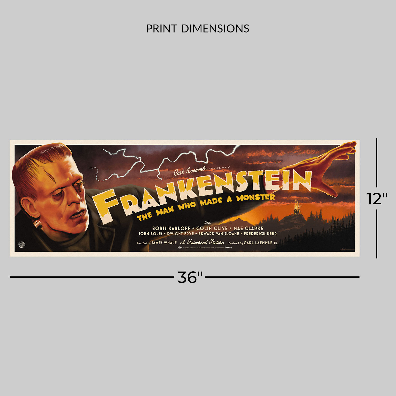 Universal Monsters Universal Monsters: Frankenstein Movie Poster  View 2