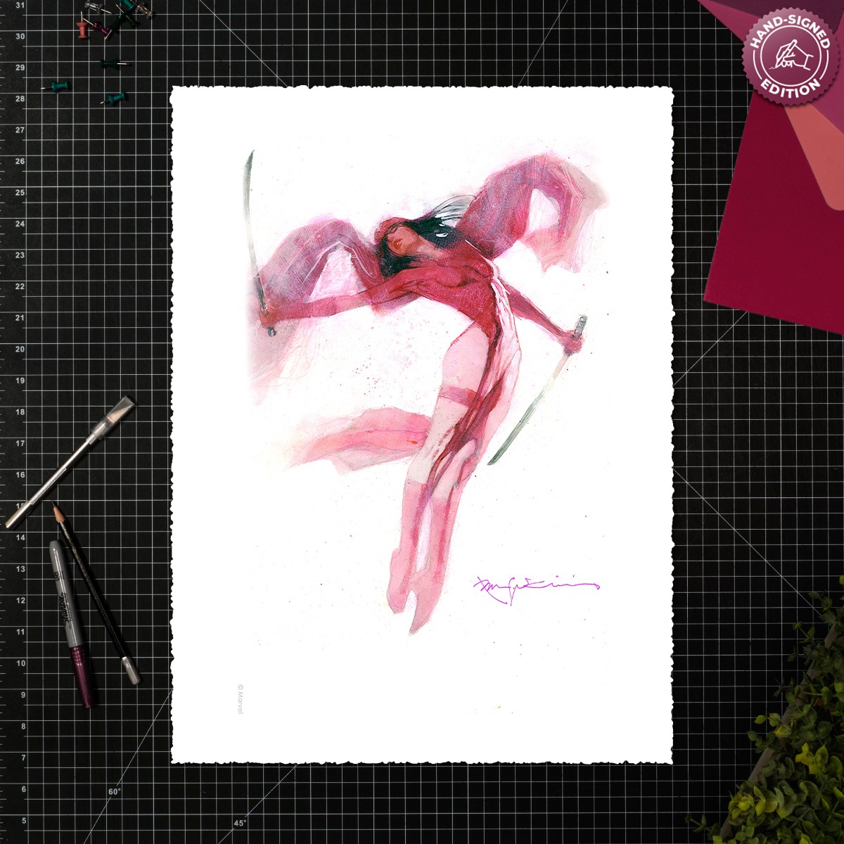 Marvel Elektra: Crimson Grace Art Print  View 1