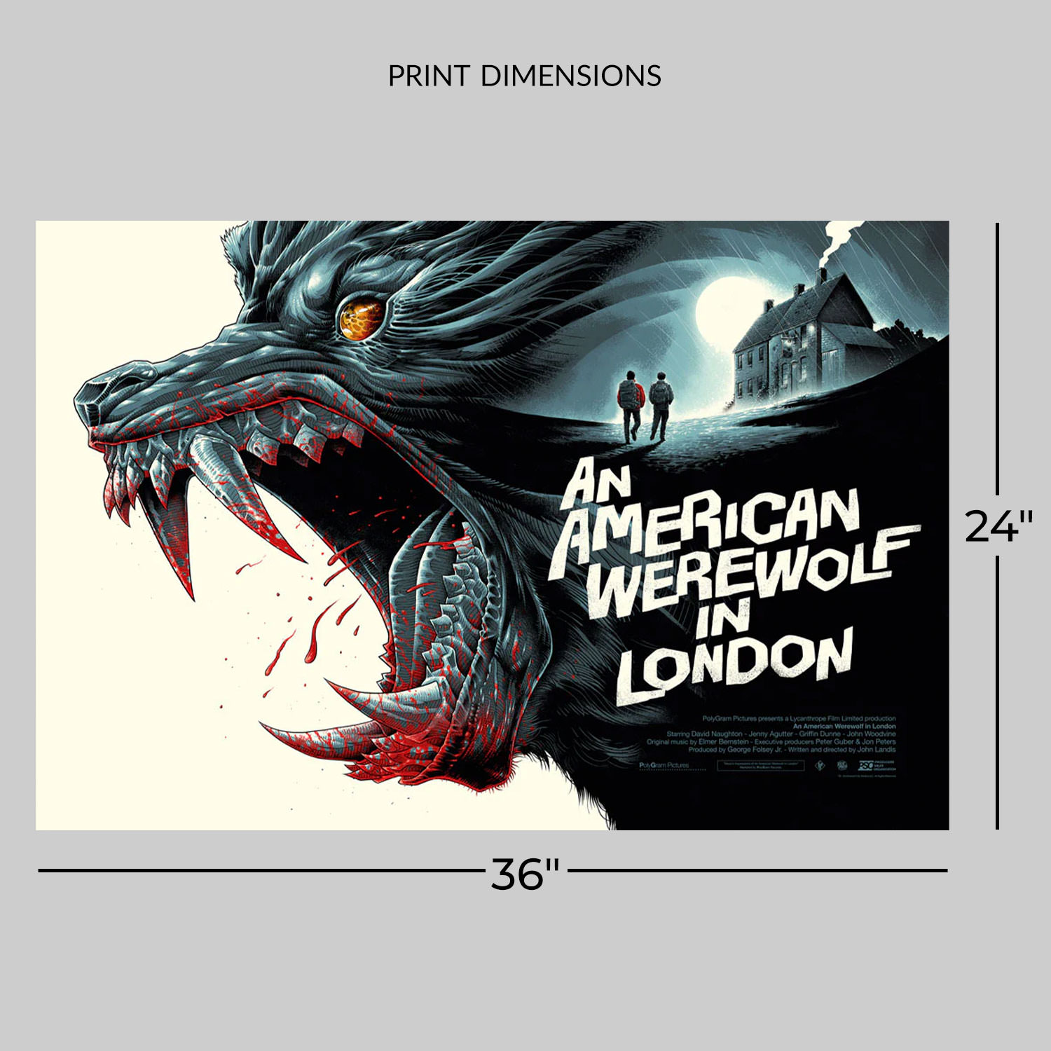 An American Werewolf in London An American Werewolf in London by Luke Preece Movie Poster  View 2