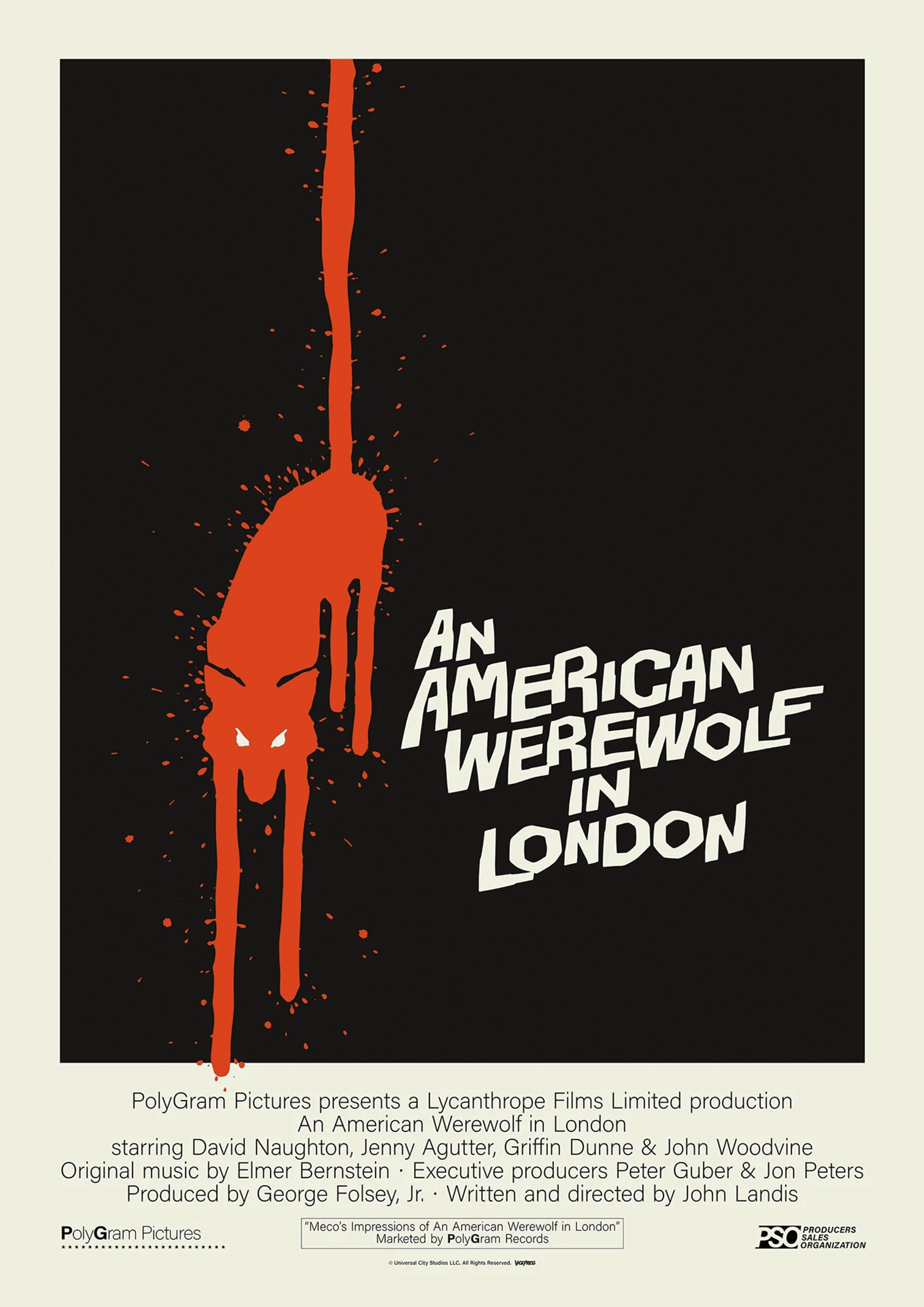 An American Werewolf in London An American Werewolf in London Original Key-Art Movie Poster  View 3