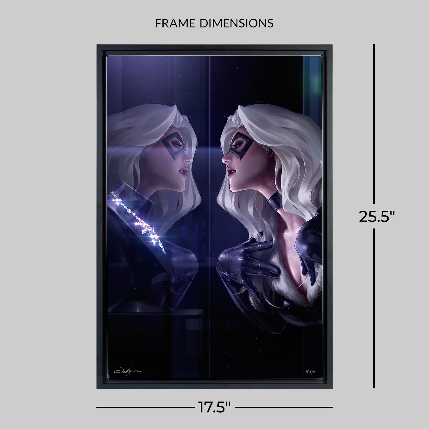 Marvel Black Cat Art Print  Exclusive Edition View 2