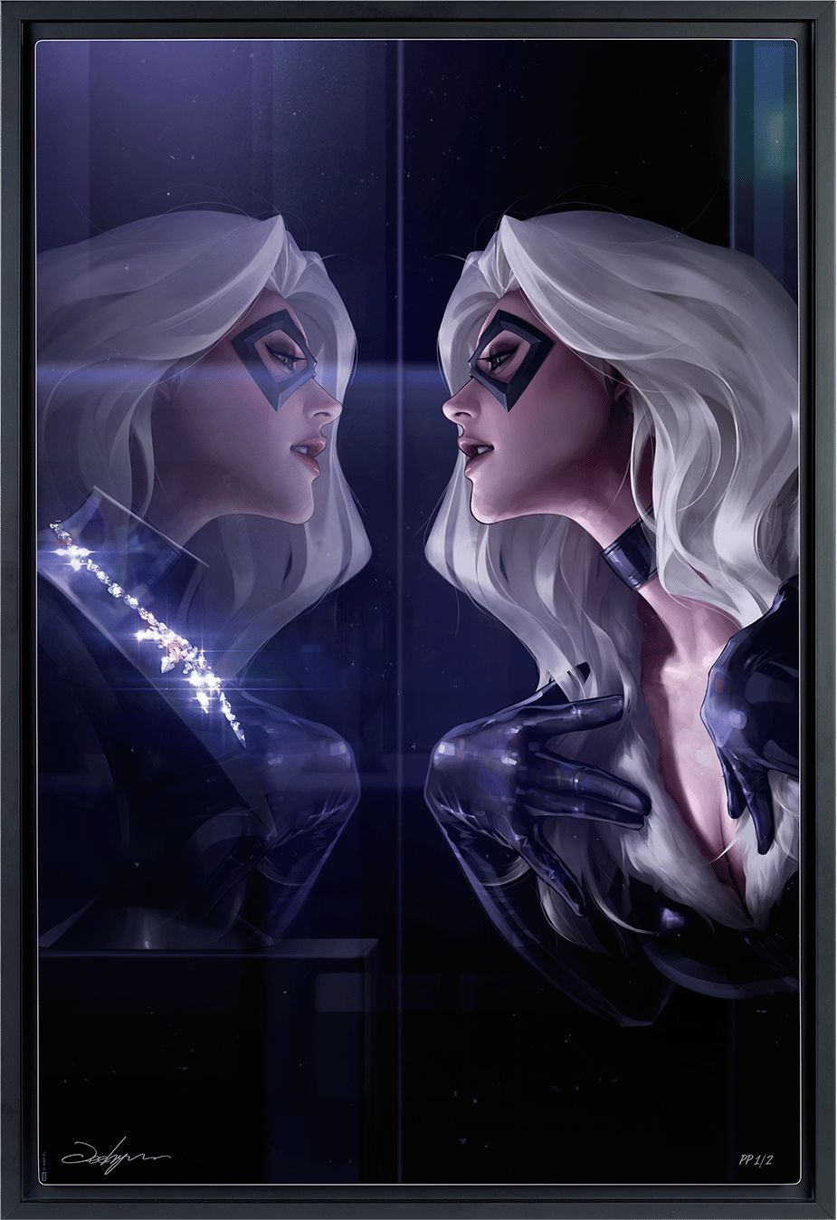 Marvel Black Cat Art Print  Exclusive Edition View 6