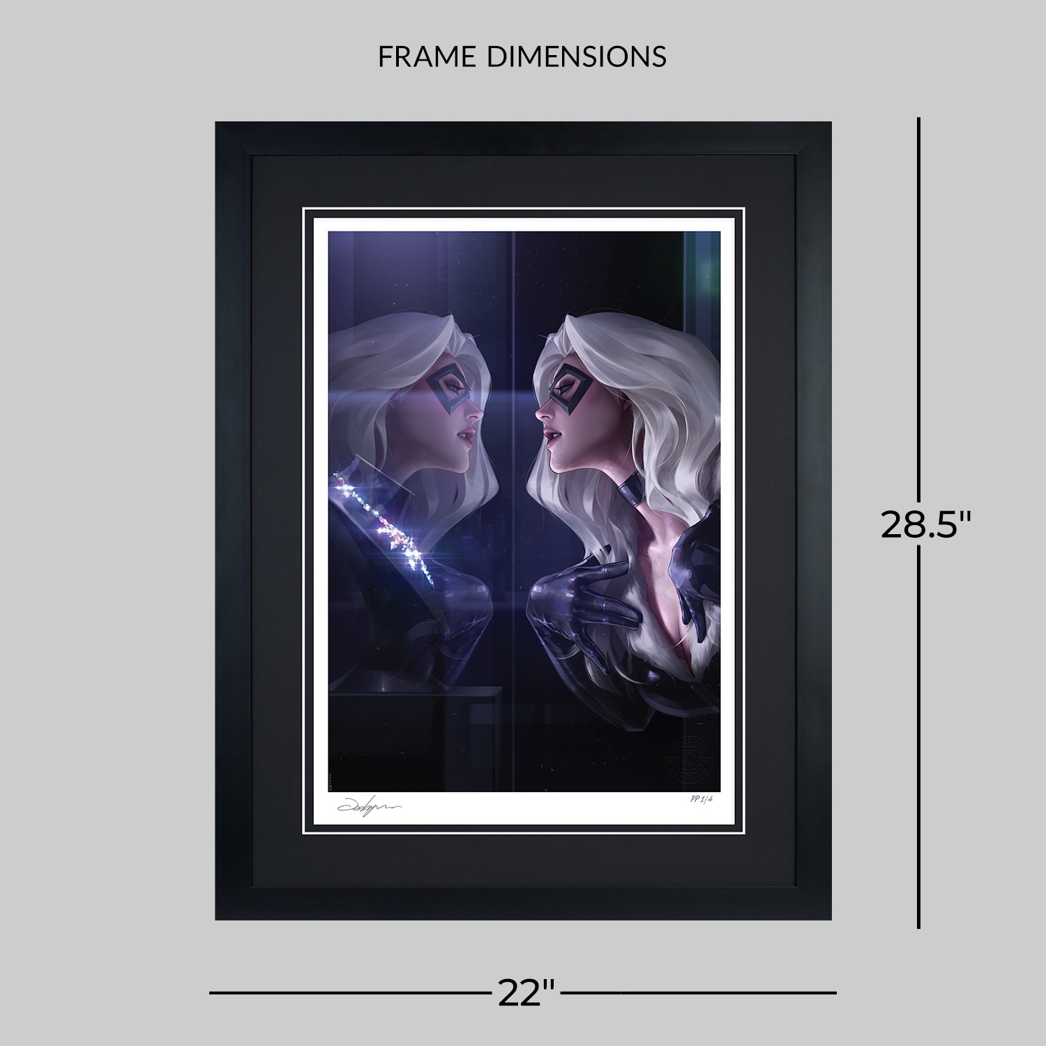 Marvel Black Cat Art Print  Exclusive Edition View 2