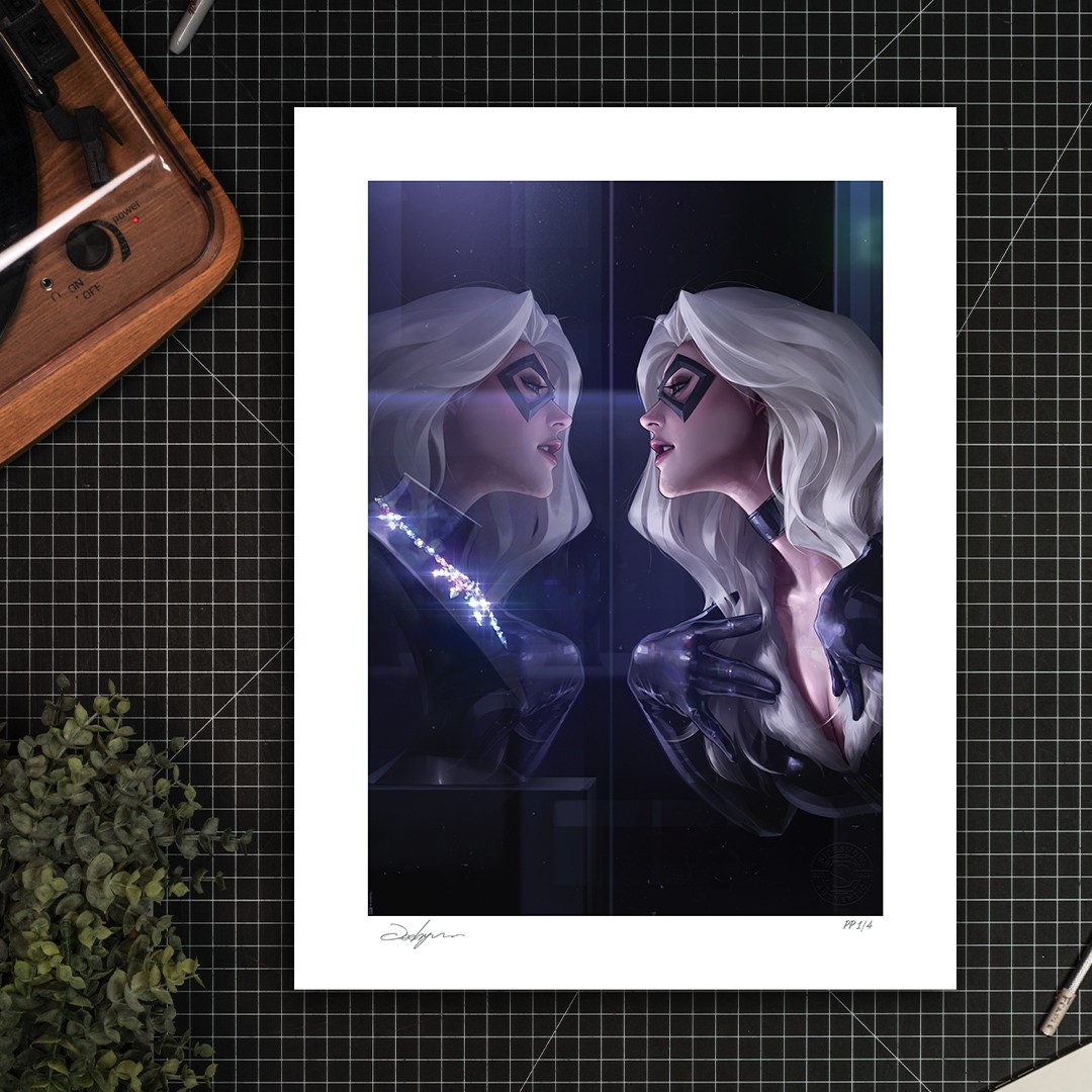 Marvel Black Cat Art Print  Exclusive Edition View 1