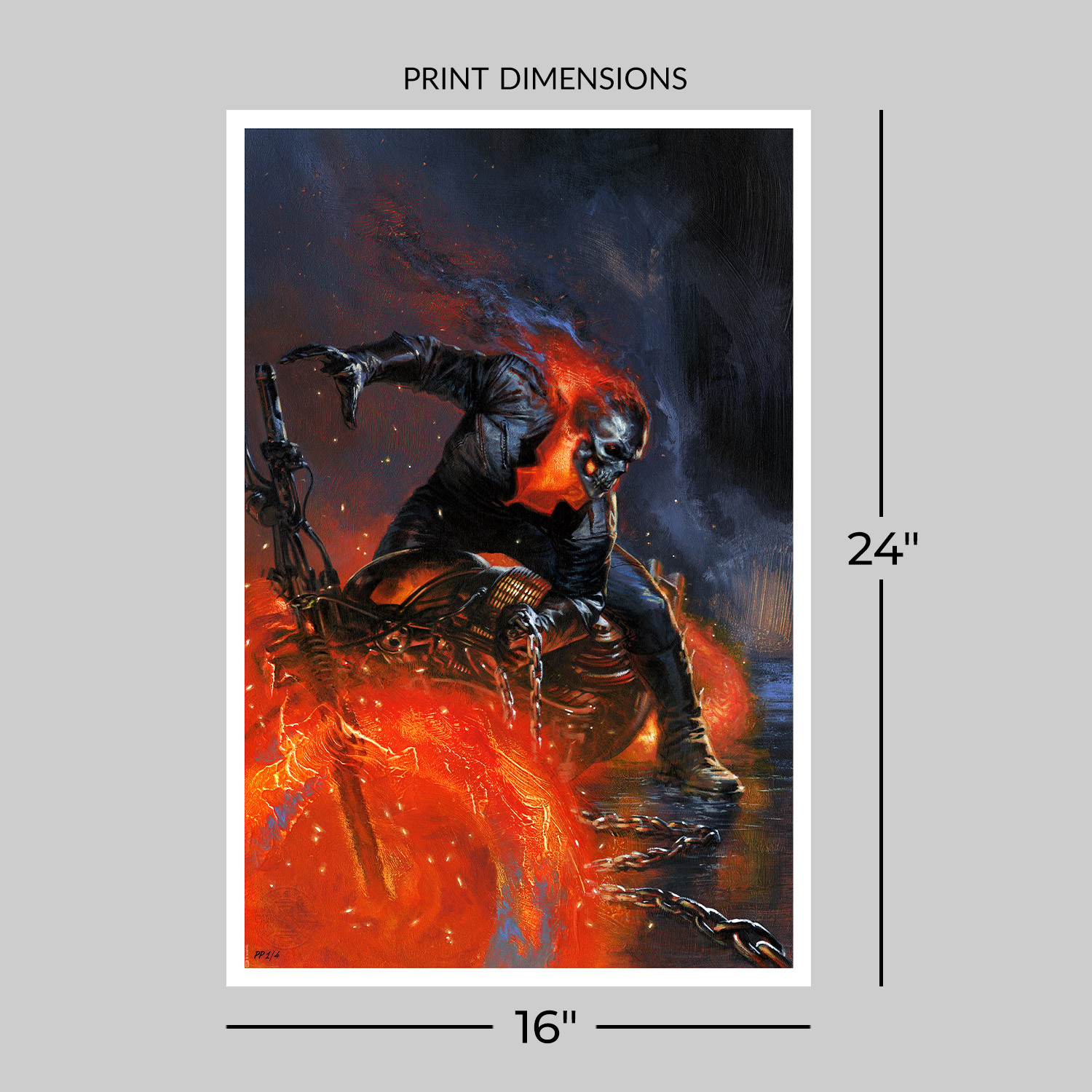 Marvel Ghost Rider Art Print  Exclusive Edition View 2