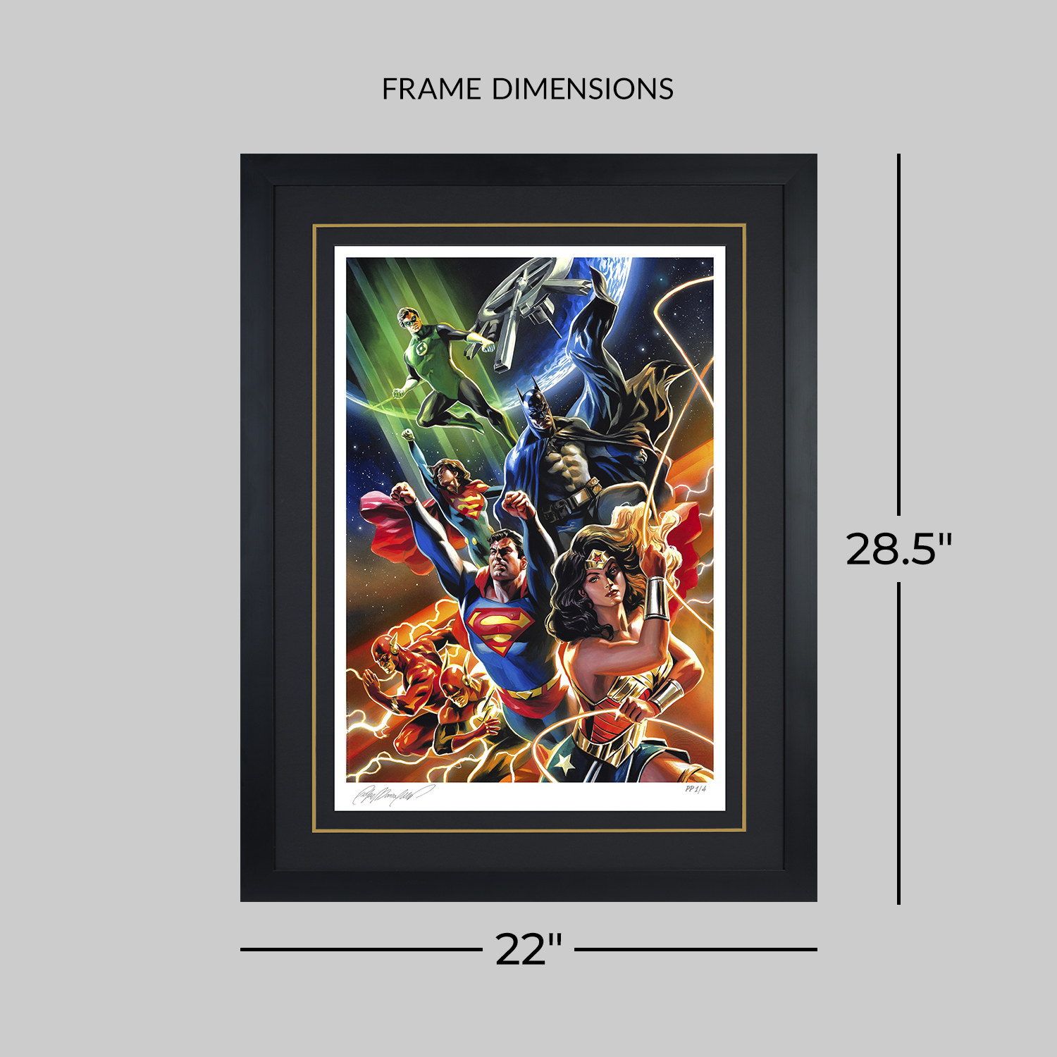 DC Comics Justice League Unlimited Art Print  Exclusive Edition View 2