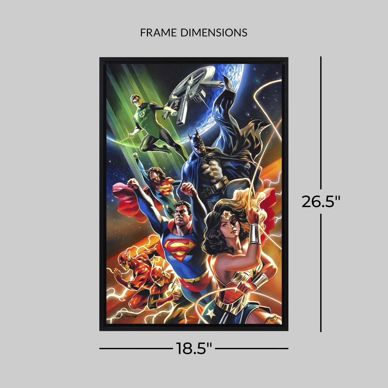 DC Comics Justice League Unlimited Art Print  Exclusive Edition View 2