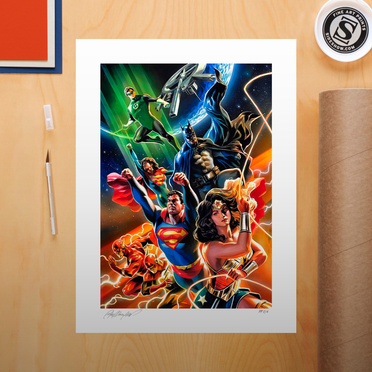 DC Comics Justice League Unlimited Art Print  Exclusive Edition View 1