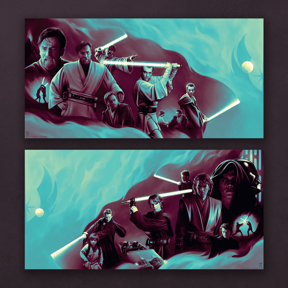 Star Wars The Loyal Brother & The Hero with No Fear (Set of 2) Art Print  View 1