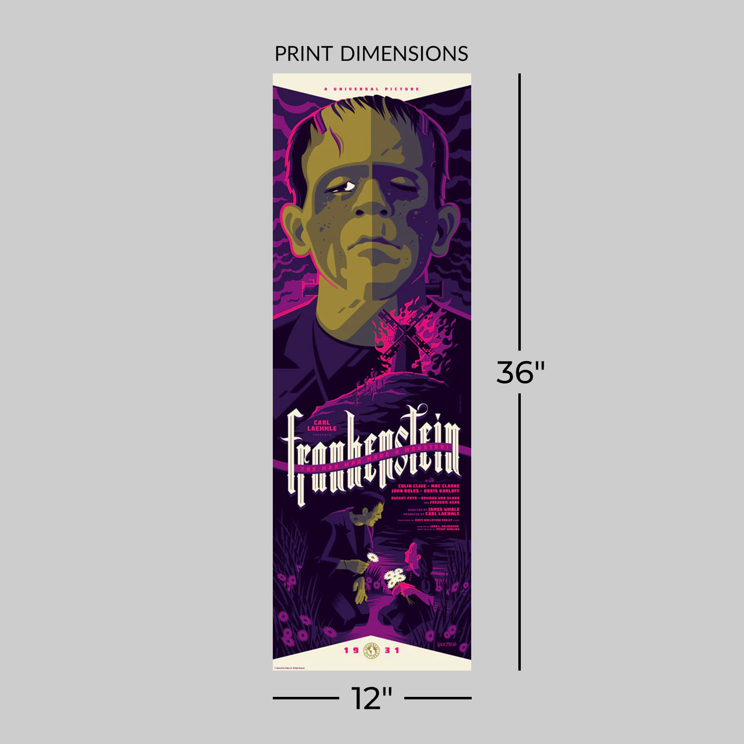 Universal Monsters Universal Monsters - Frankenstein Movie Poster  View 2