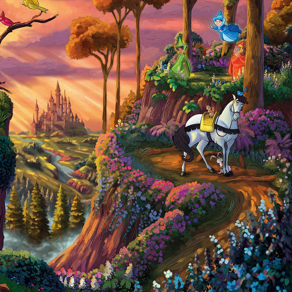 Disney Sleeping Beauty - Woodland Waltz Art Print  View 4