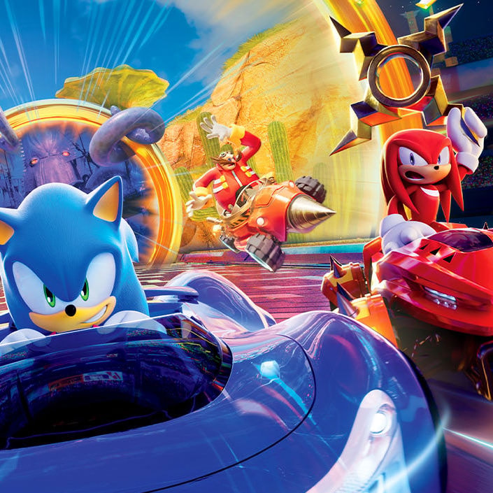 Sonic the Hedgehog Sonic Racing: CrossWorlds Official Key-Art (Holographic Foil) Art Print  View 5