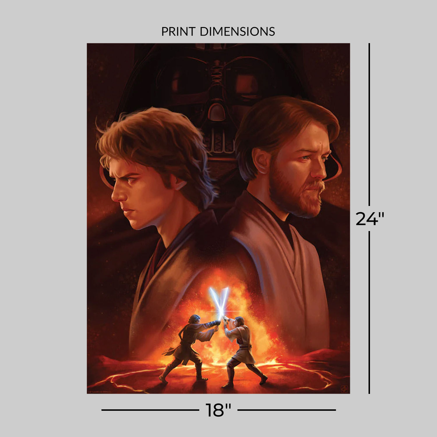 Star Wars Brothers Divided Art Print  View 2