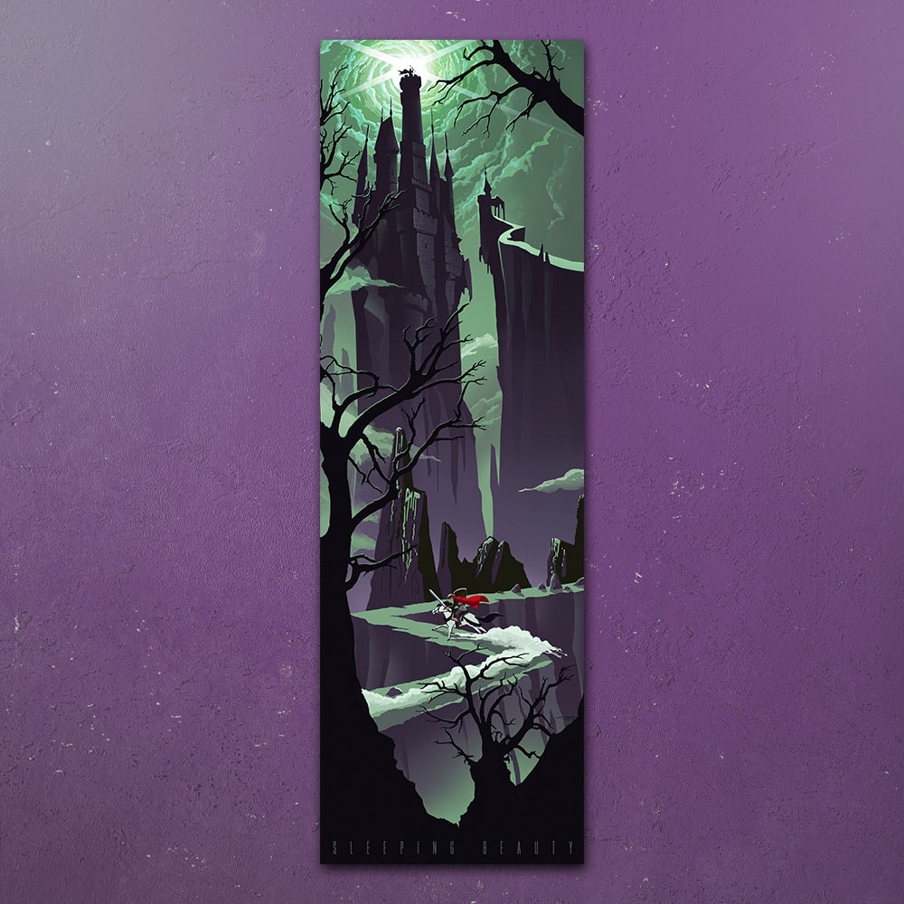 Disney Approaching Maleficent's Castle Art Print  View 1