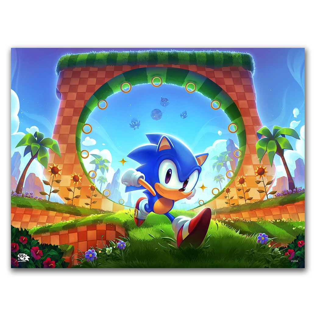 Sonic the Hedgehog Sonic the Hedgehog: First Loop-de-Loop Art Print  View 3