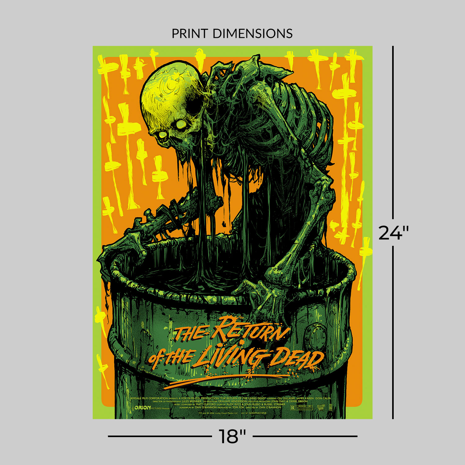 Return of the Living Dead The Return of the Living Dead (Variant) Movie Poster  View 2