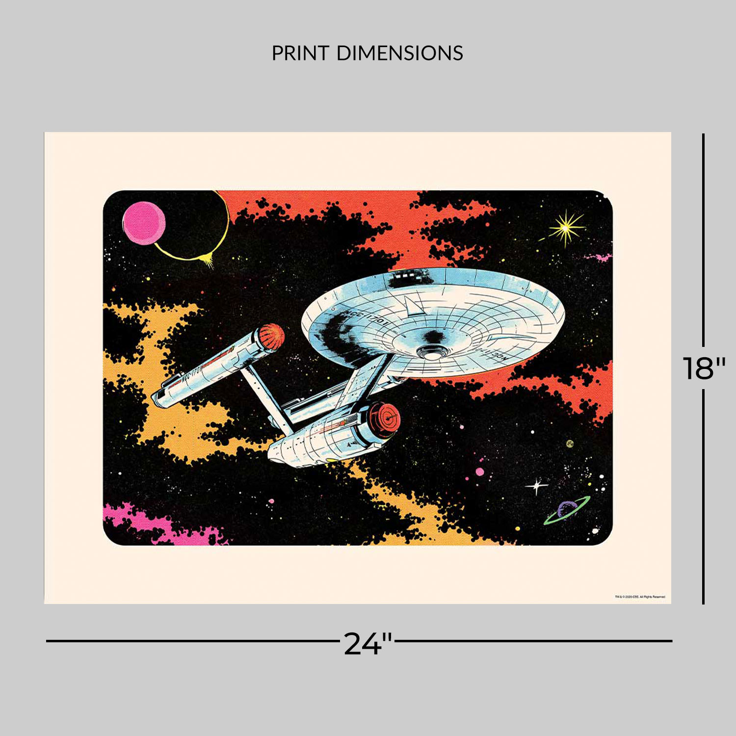 Star Trek Star Trek: Starfleet Vessels - USS Enterprise Art Print  View 2
