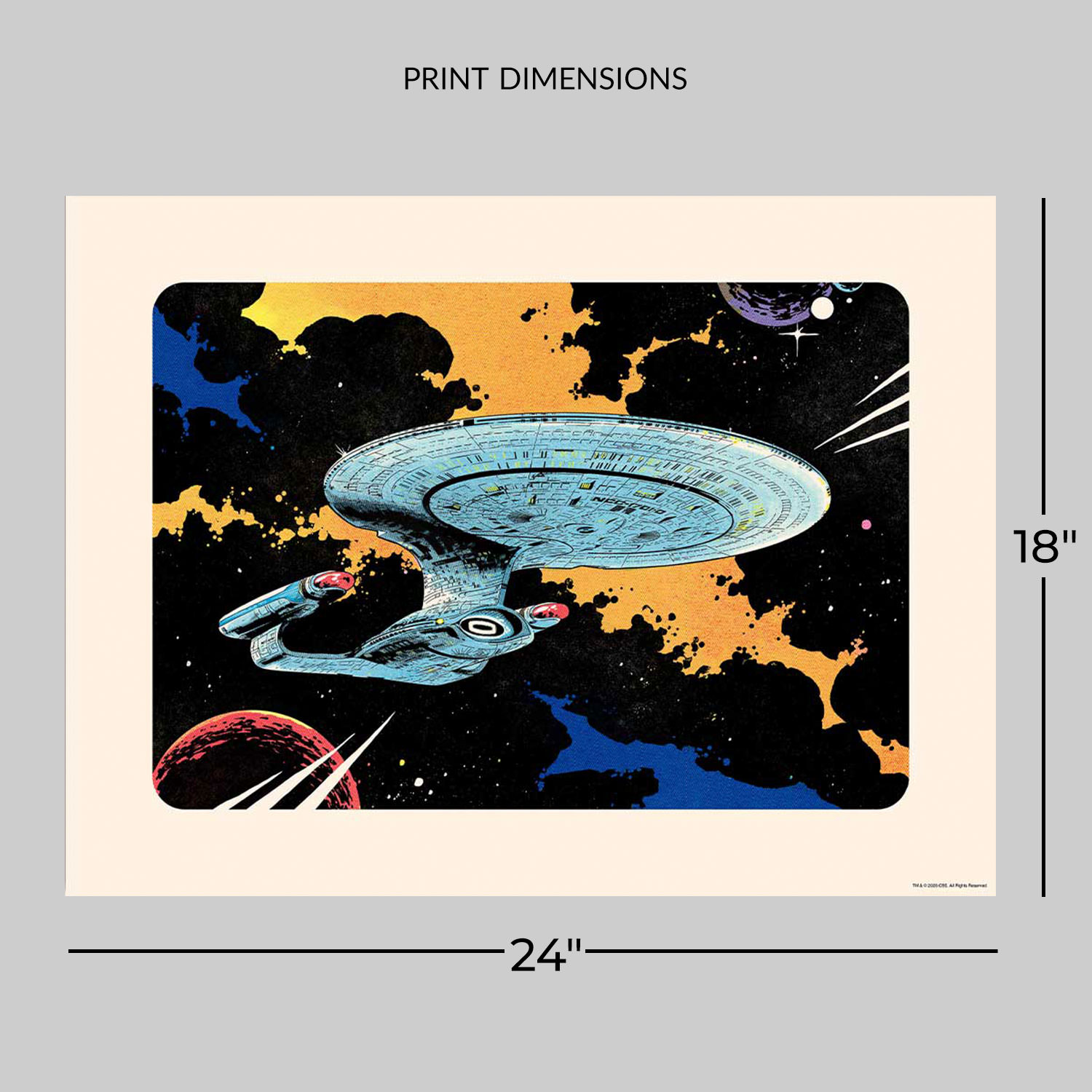 Star Trek Star Trek: Starfleet Vessels - Enterprise-D Art Print  View 2