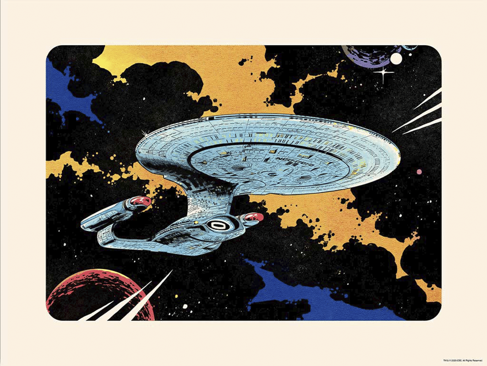 Star Trek Star Trek: Starfleet Vessels - Enterprise-D Art Print  View 3