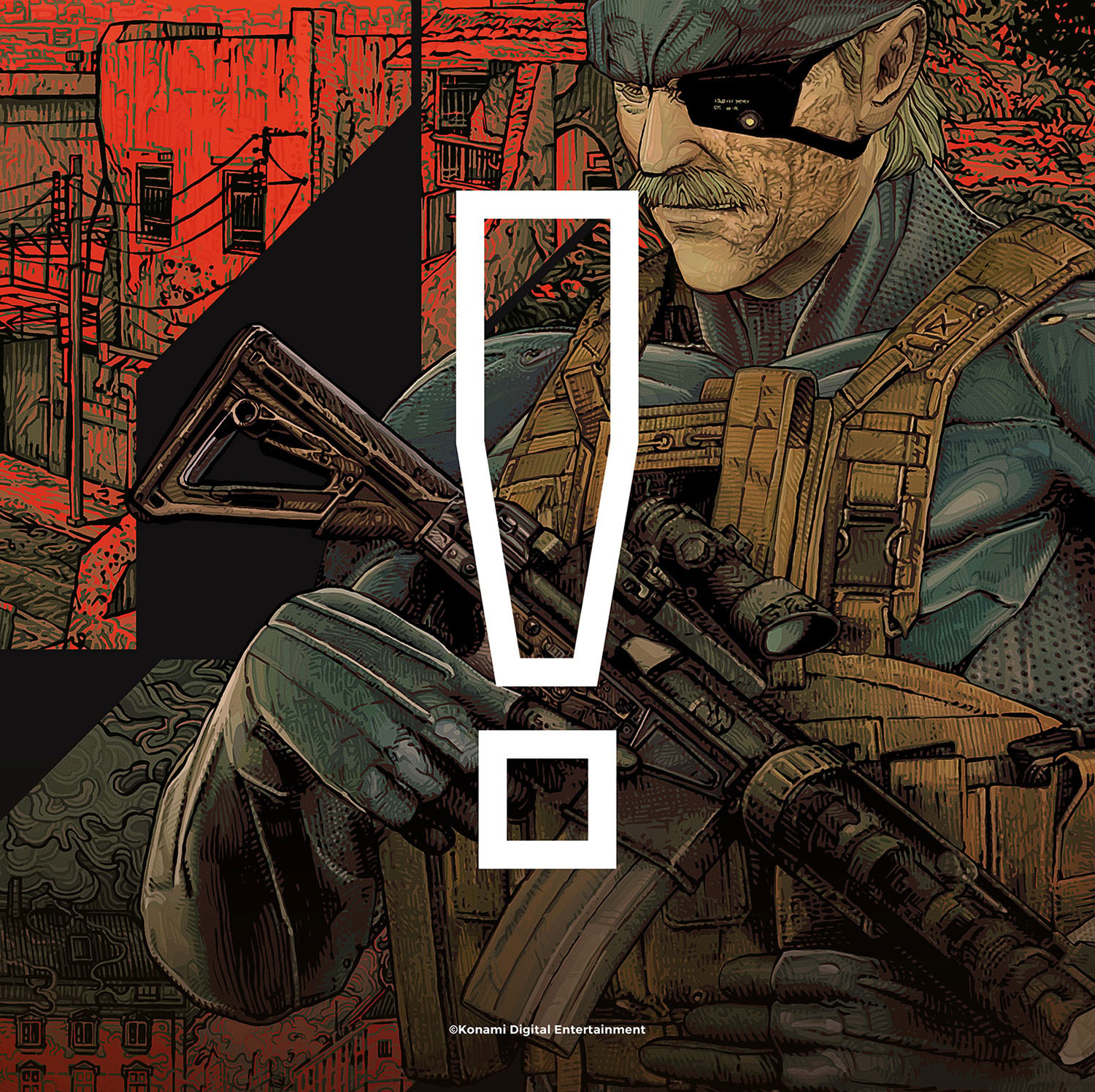 Metal Gear Solid Metal Gear Solid 4: Guns of the Patriots Metallic Gold Variant Art Print  View 3