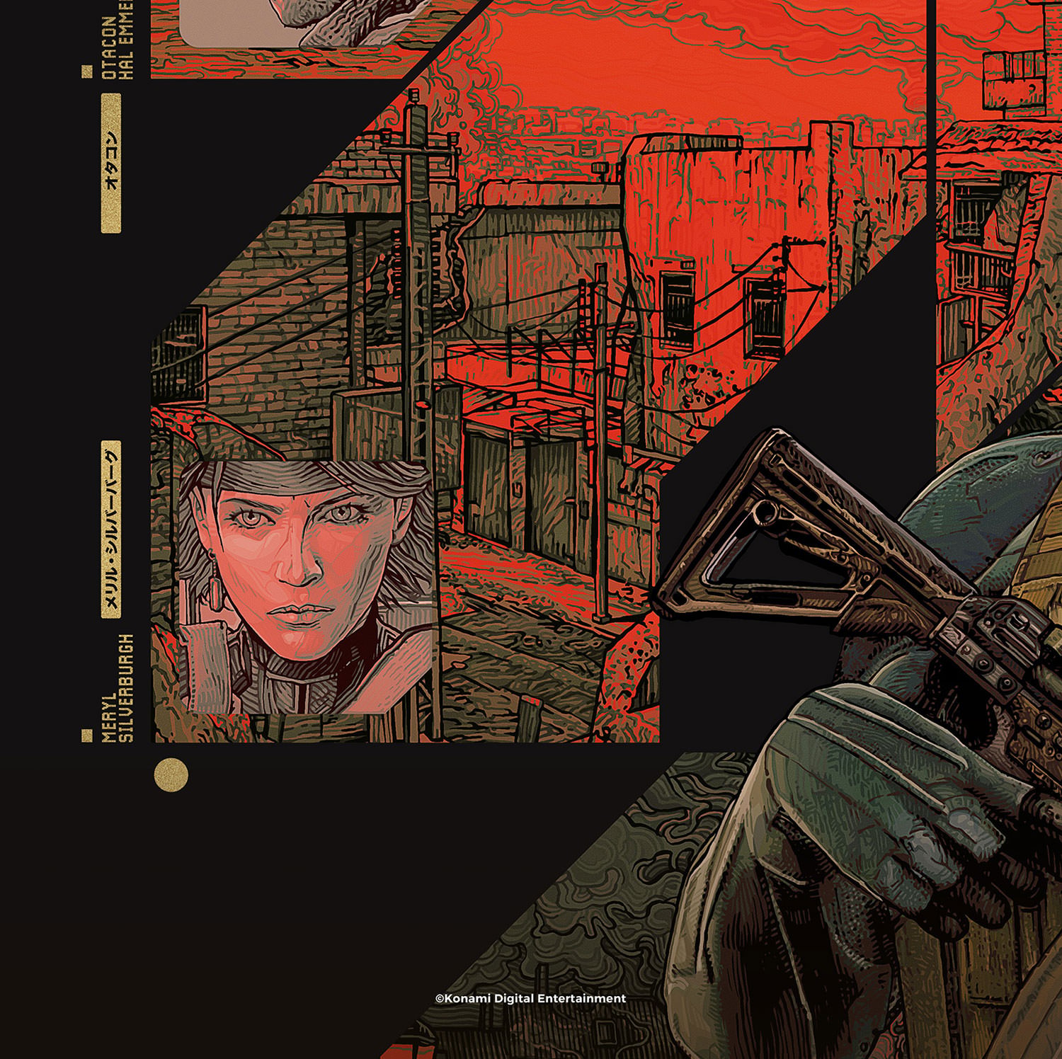 Metal Gear Solid Metal Gear Solid 4: Guns of the Patriots Metallic Gold Variant Art Print  View 4