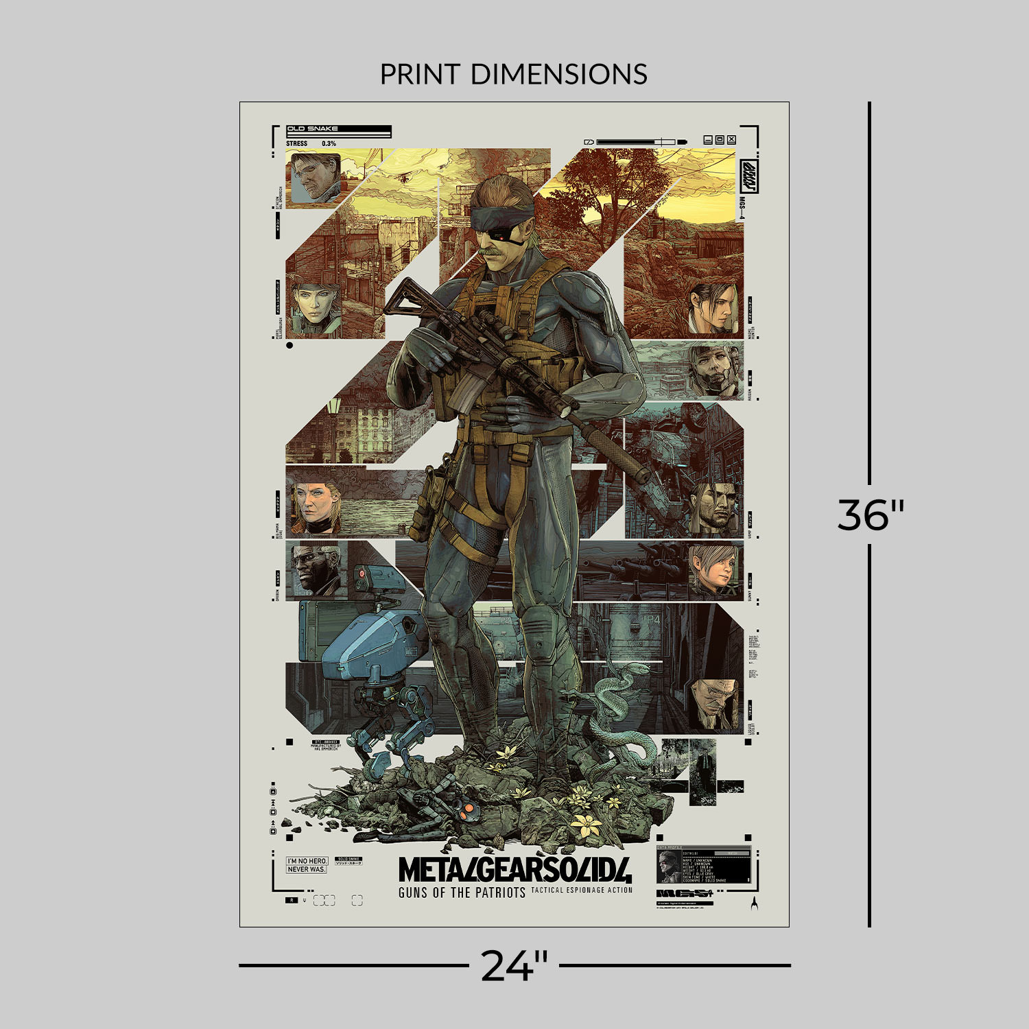 Metal Gear Solid Metal Gear Solid 4: Guns of the Patriots Art Print  View 2
