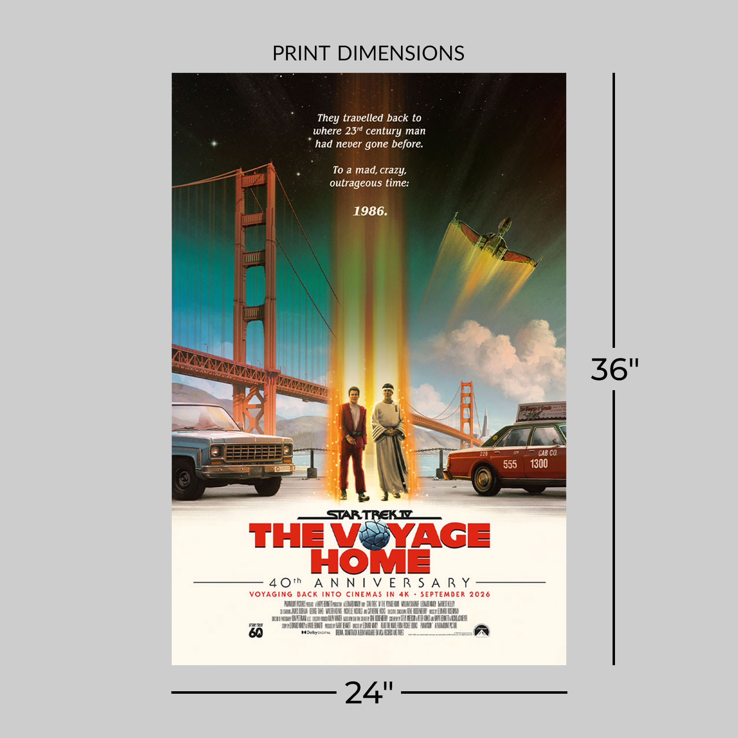 Star Trek Star Trek IV: The Voyage Home Foil Variant Movie Poster  View 2
