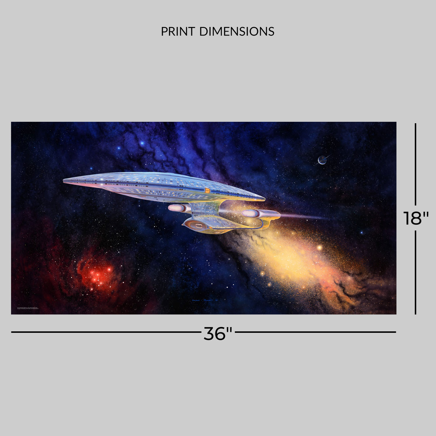 Star Trek Star Trek: The Next Generation - Ready Room Enterprise-D Art Print  View 2