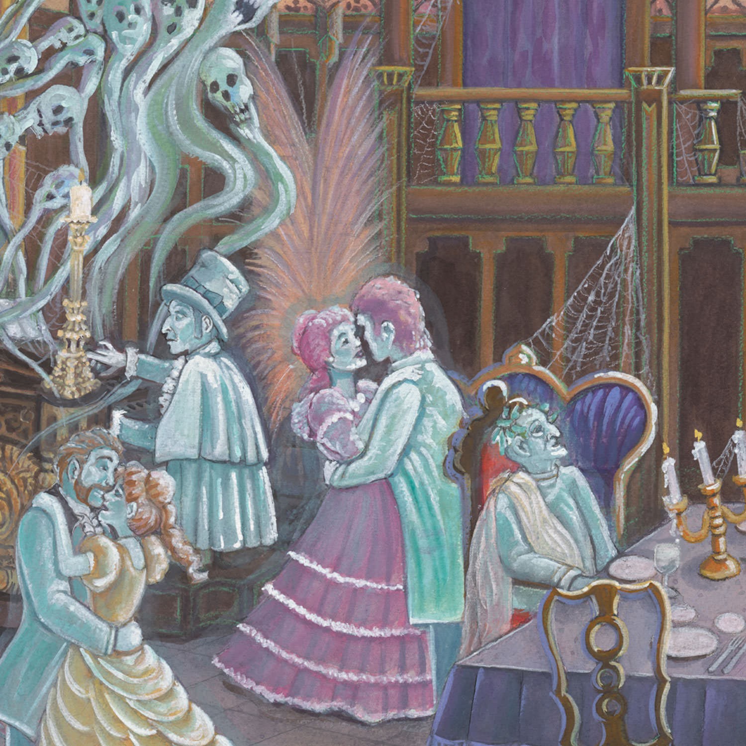 Disney Haunted Ballroom Art Print  View 4