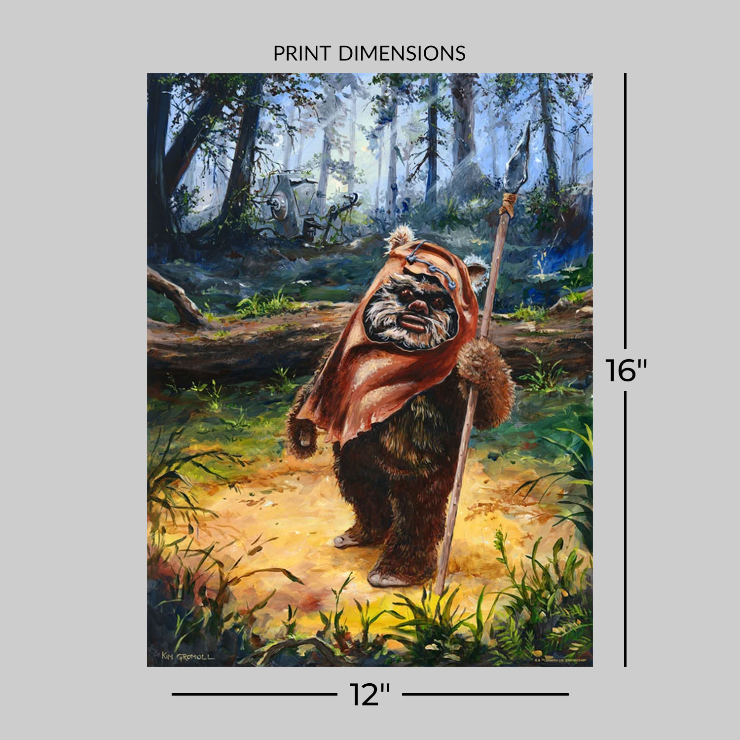Star Wars Wicket the Ewok Art Print  View 2