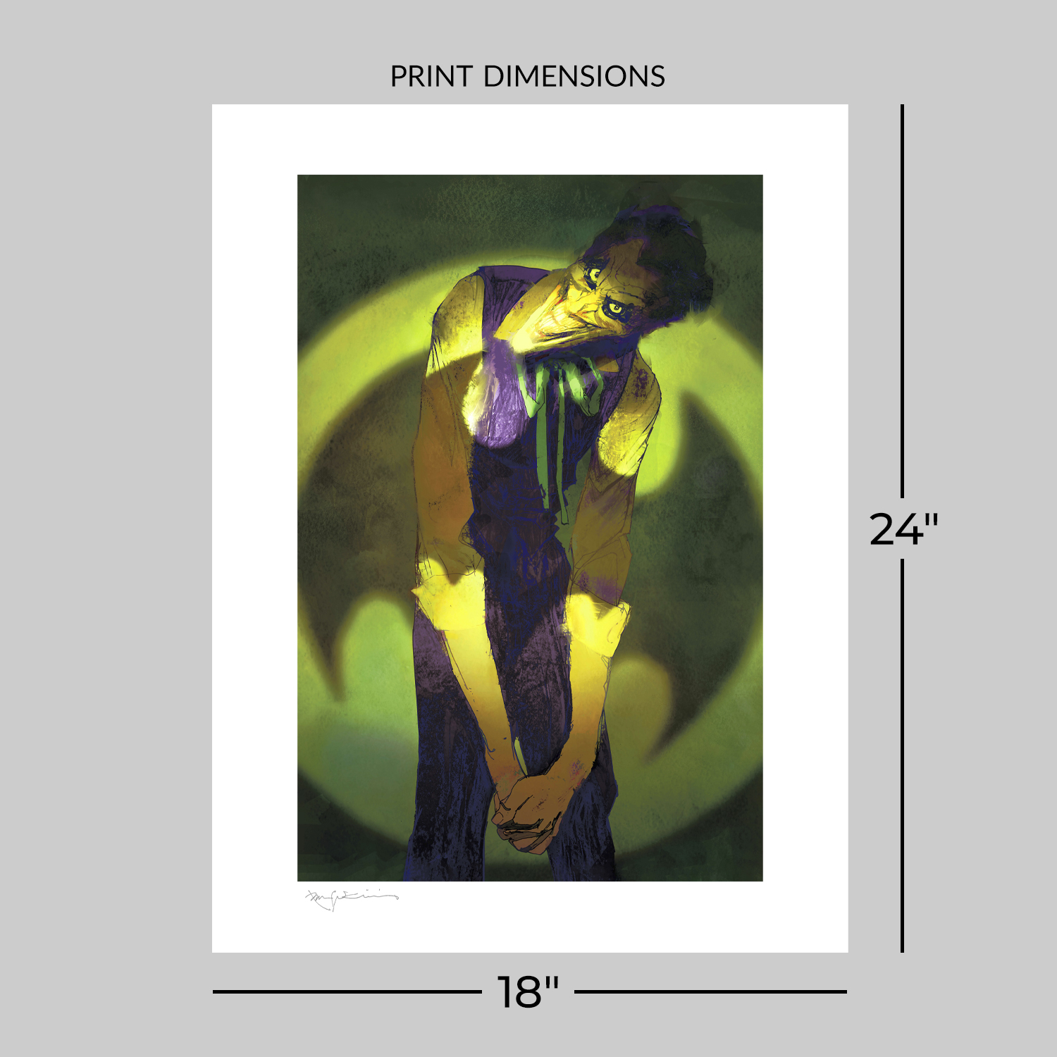 DC Comics Joker™: Bring on the Bat Art Print  View 2