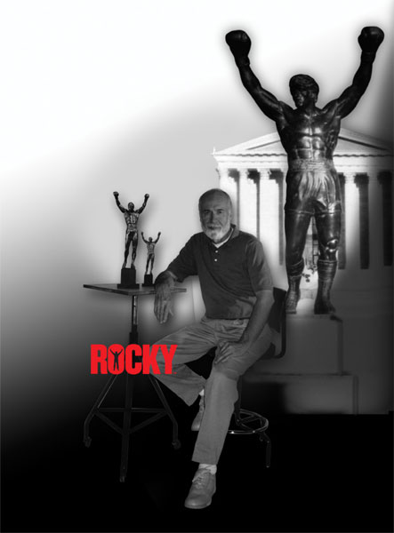 Rocky Rocky Polystone Statue  View 2