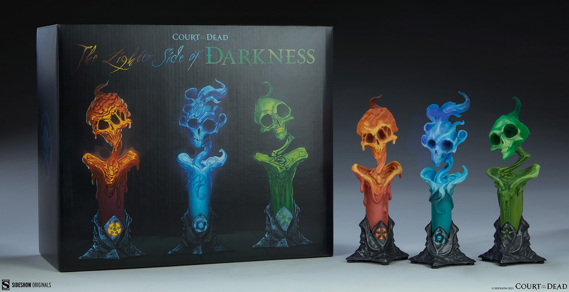 The Lighter Side of Darkness: Faction Candle Statue Set
