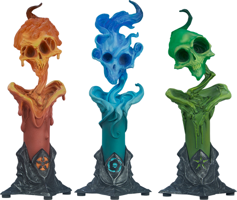 The Lighter Side of Darkness: Faction Candle Statue Set