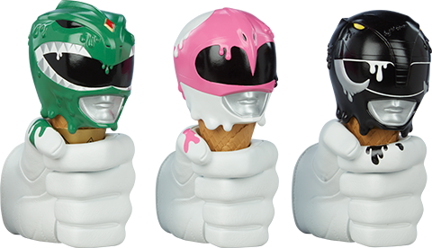 Green, Black and Pink Power Rangers Scoops Set