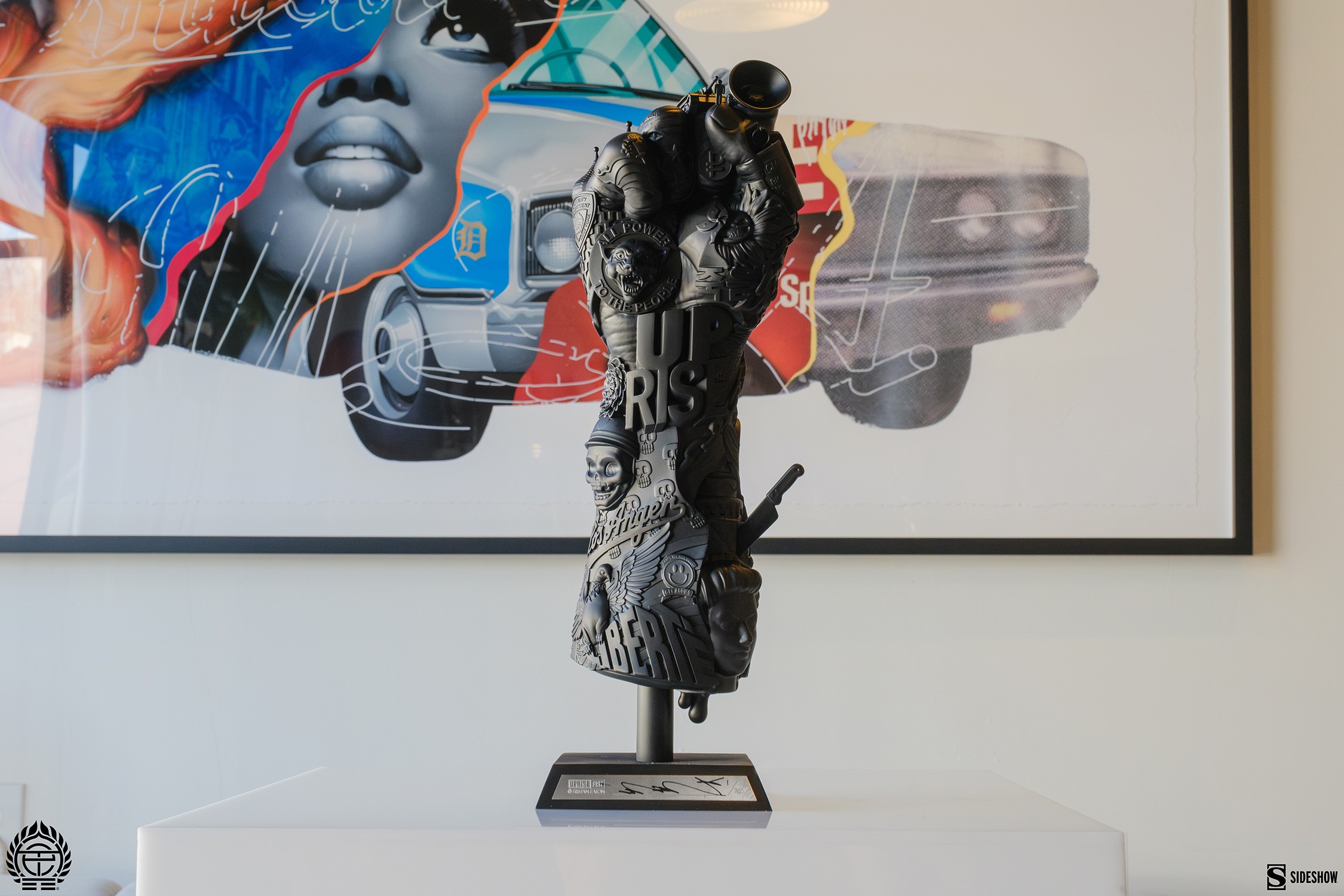 Tristan Eaton Uprise Fist Fine Art Statue  (Prototype Shown) View 1