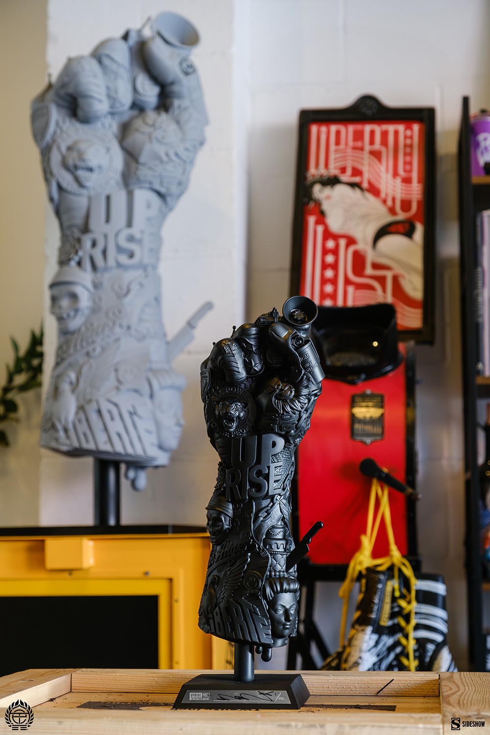 Tristan Eaton Uprise Fist Fine Art Statue  (Prototype Shown) View 5