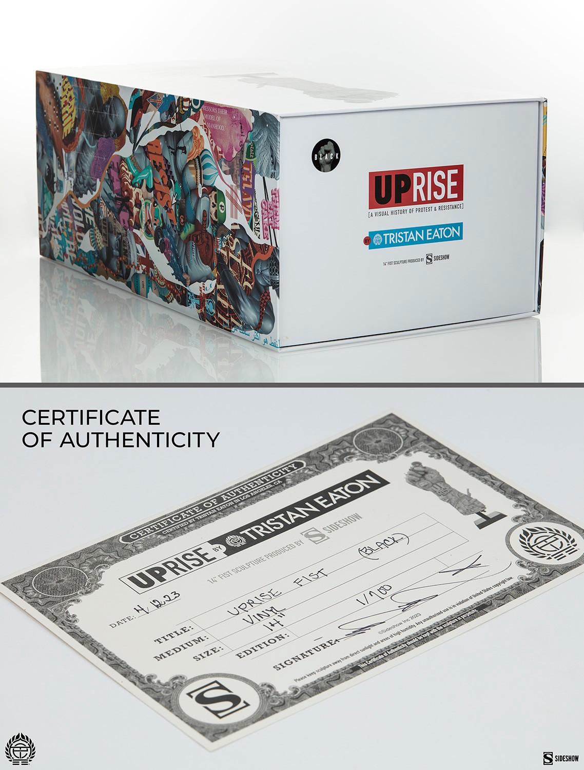 Tristan Eaton Uprise Fist Fine Art Statue  (Prototype Shown) View 14