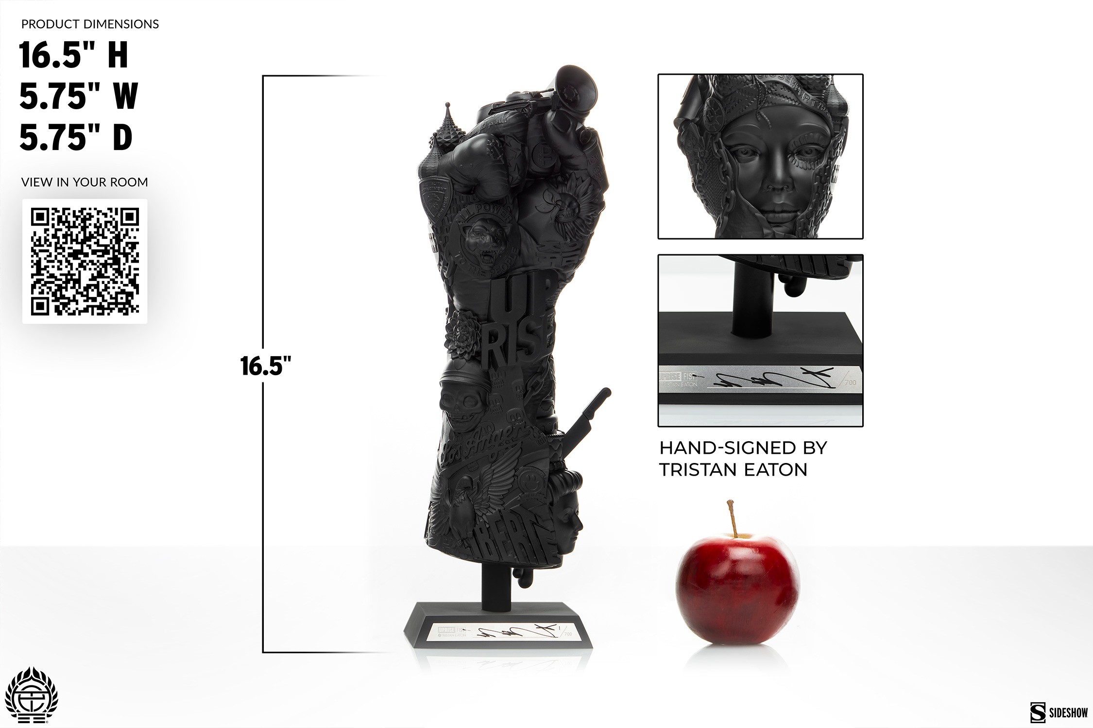 Tristan Eaton Uprise Fist Fine Art Statue  (Prototype Shown) View 2