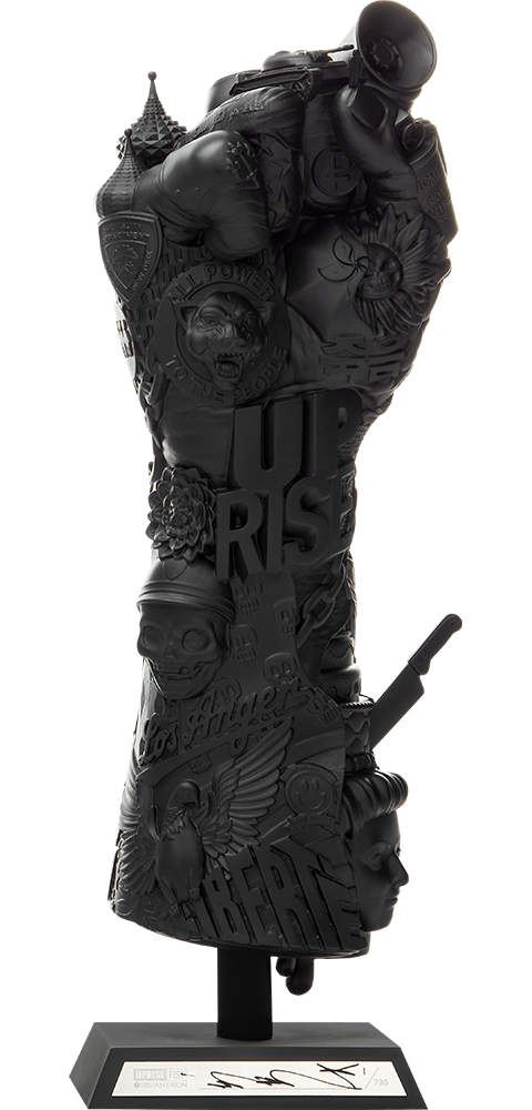 Tristan Eaton Uprise Fist Fine Art Statue  (Prototype Shown) View 15