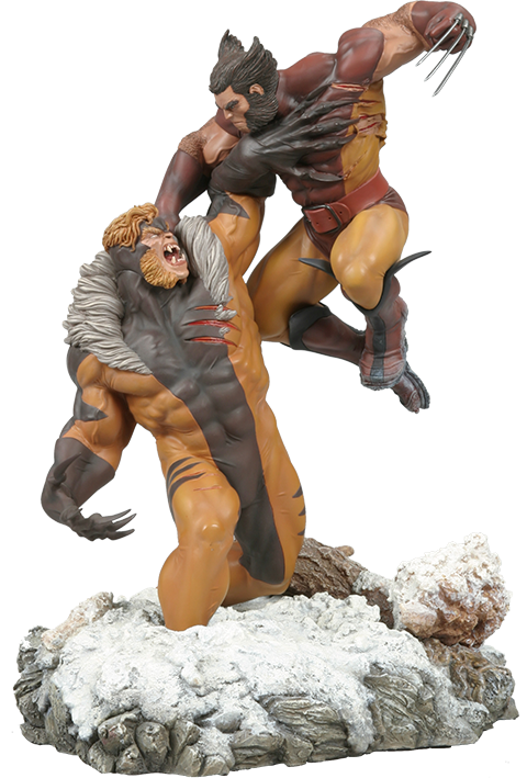 激レア品！SideshowWetaコラボ　 「旧友の再会」ウォールプラーク Wolverine Vs. Sabretooth Diorama | Sideshow Collectibles