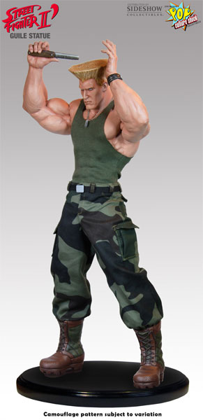 Street Fighter Guile Mixed Media Statue by Pop Culture Shock