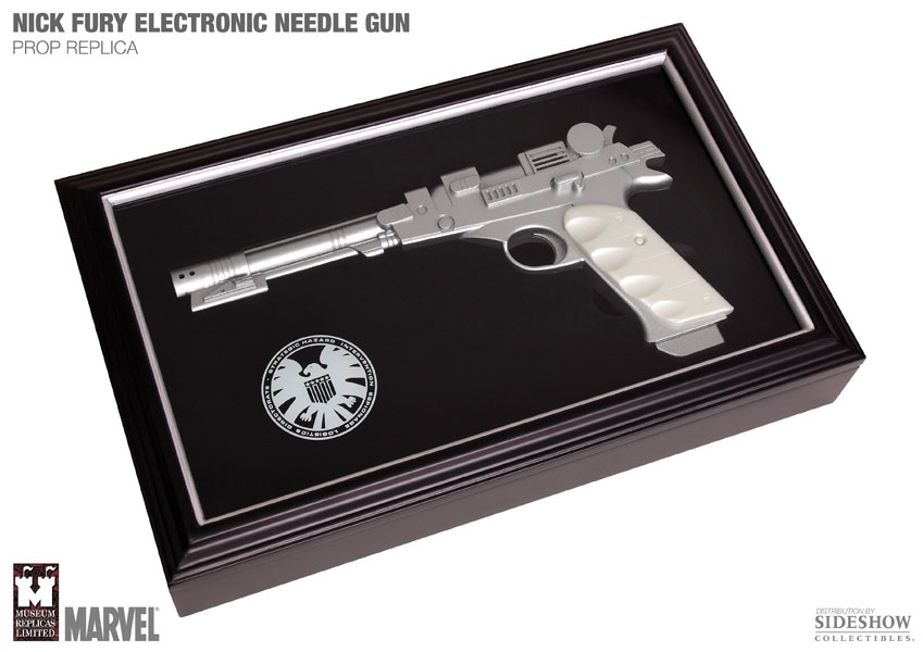 Marvel Nick Fury Electronic Needle Gun Prop Replica  View 1