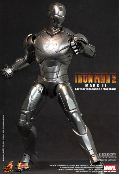 Marvel Iron Man Mark II - Armor Unleashed Version Sixth Scale Figure  Collector Edition View 8